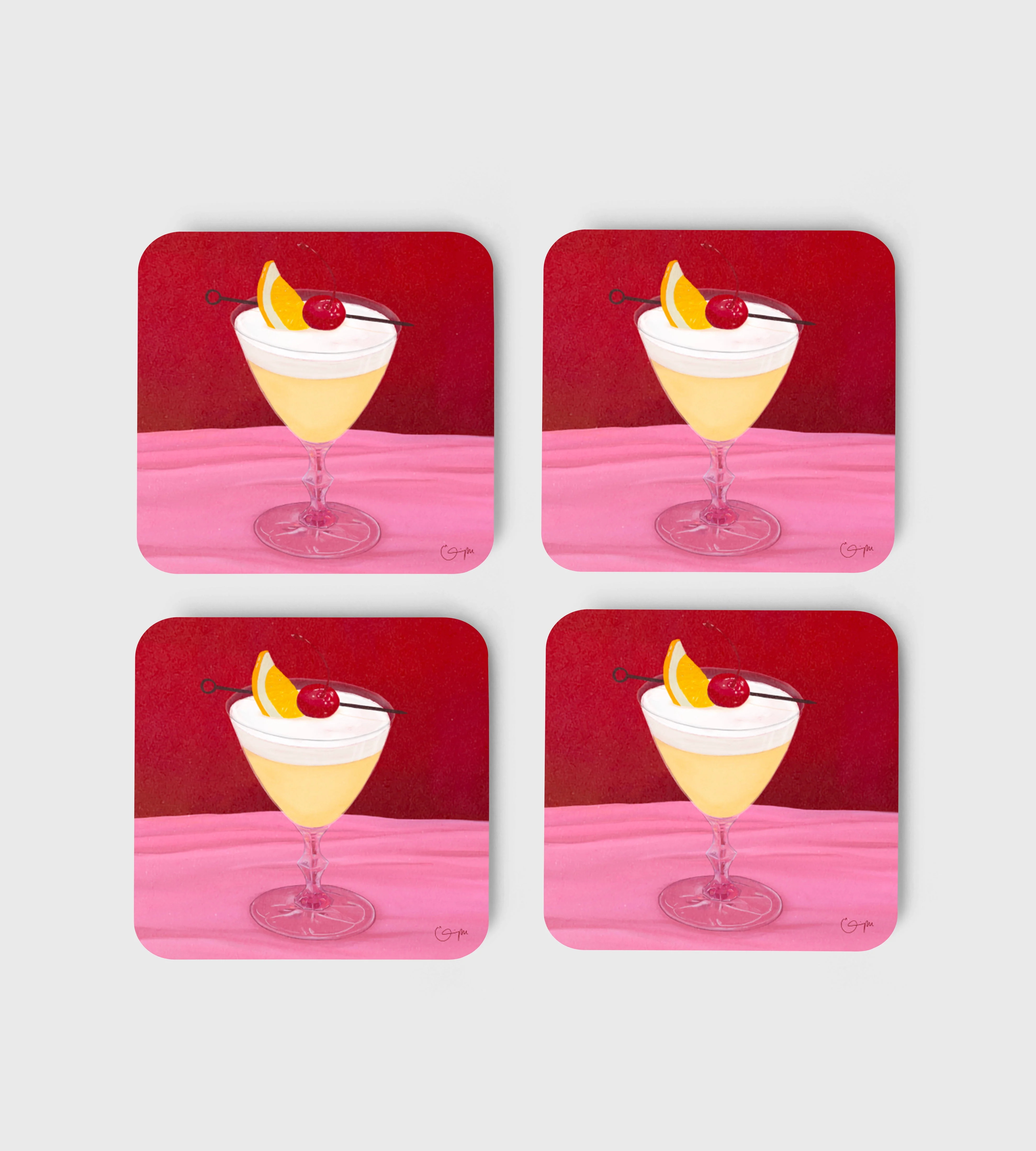 Elin PK Coasters 4-pack Whiskey Sour