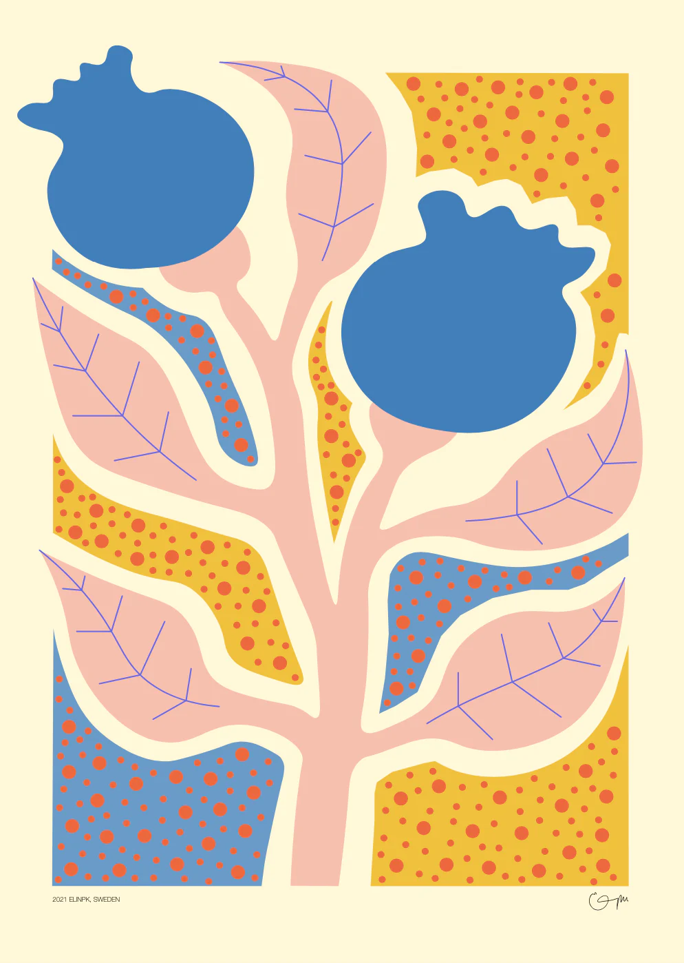 Elin PK "Flower Garden II" Poster - Image 2