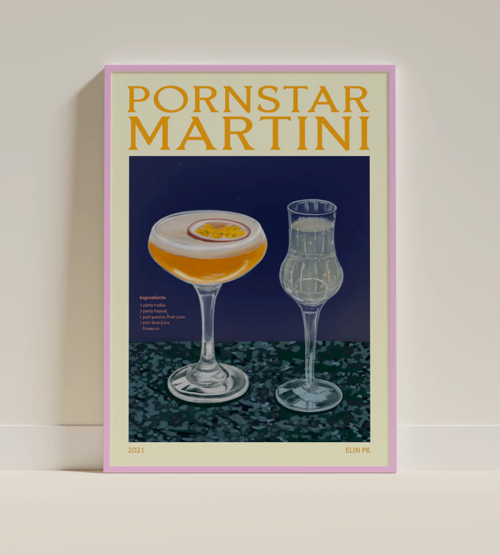 Elin PK Porn Star Martini Drink Poster