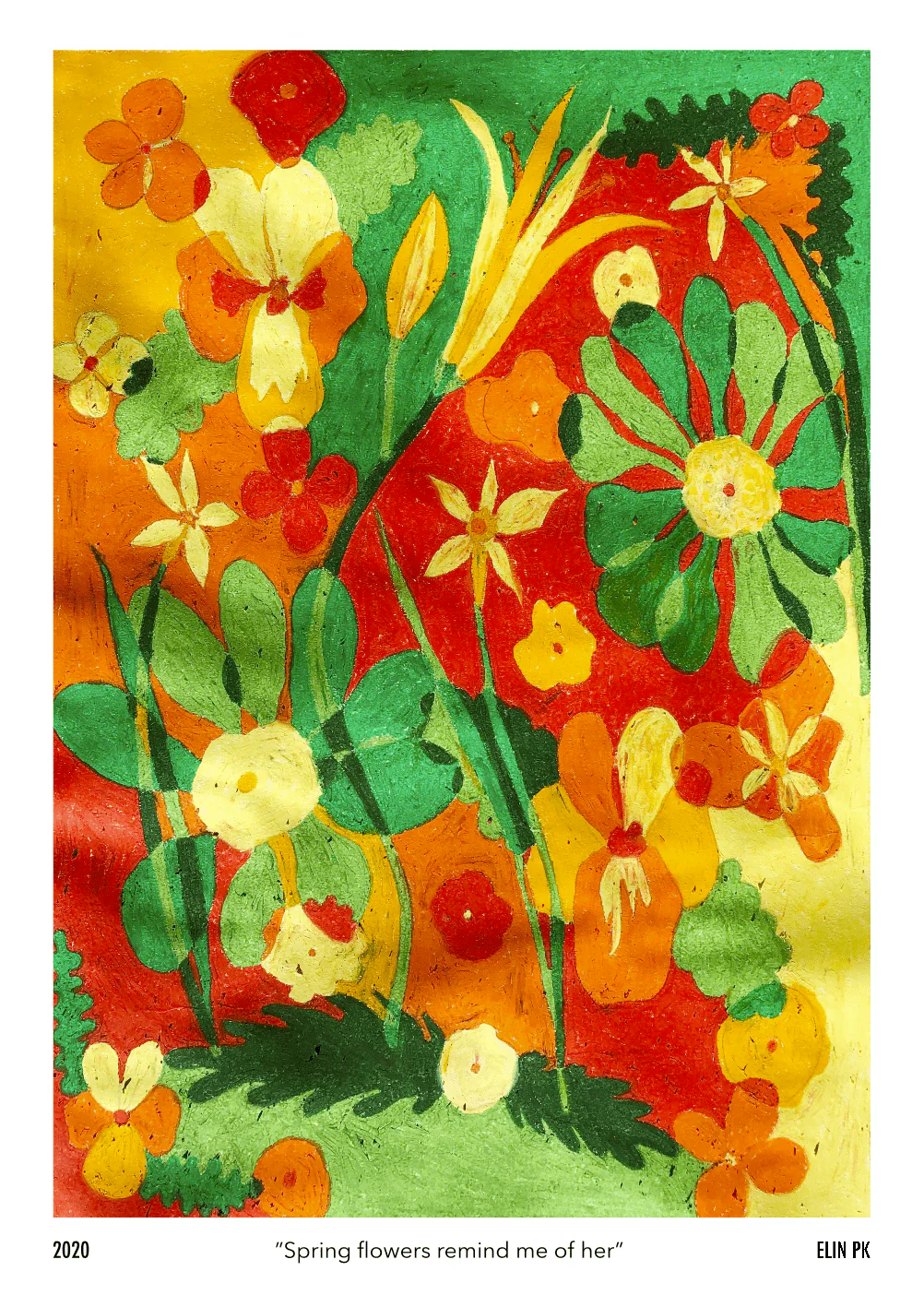 Elin PK "Spring flowers remind me of her" Poster - Image 2